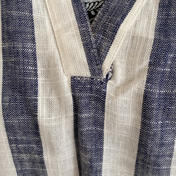 Tristan white and grey linen dress, site S - Picture 8 of 8